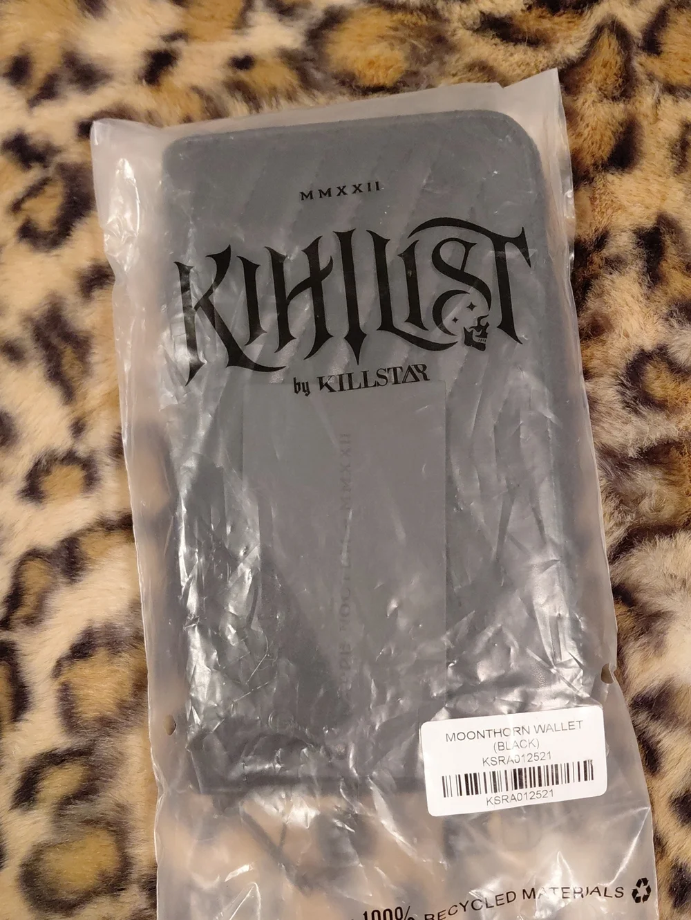 KILLSTAR Black Quilted Crescent Accent Women’s WALLET Bag